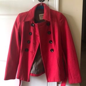 Red Pea Coat